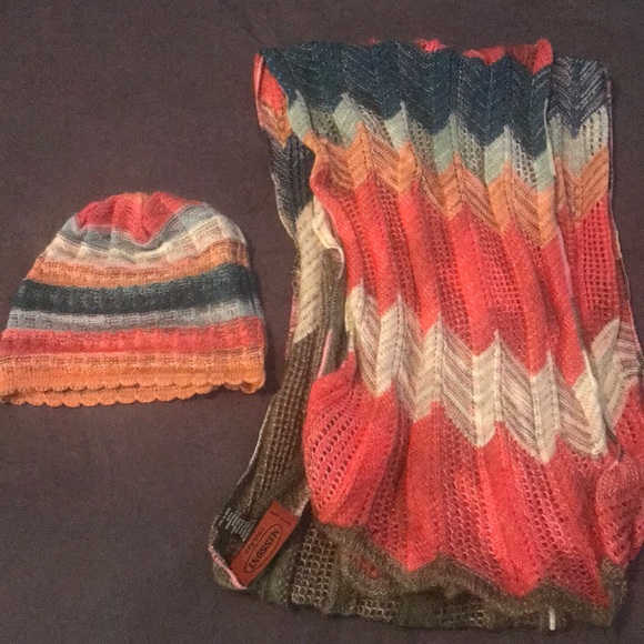 Missoni Foulard knit scarf and beanie set - Picture 1 of 8